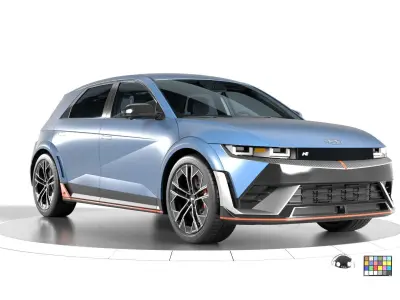 Ioniq5 N Line-highres-Rigged- Unreal redshift vray 3D model