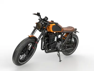 Motorcycle cafe racer 3D model