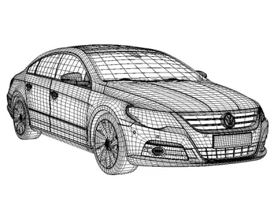Volkswagen Passat cc 3D model
