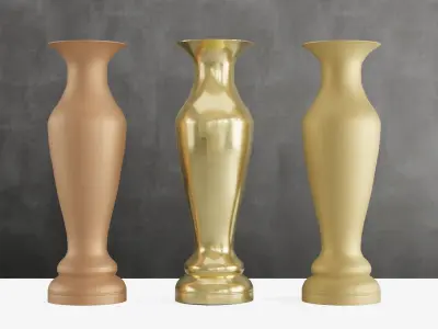 Decorative Vase Low-poly 3D model