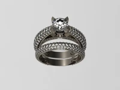 Soliter ring 3D print model N - 186 3D print model