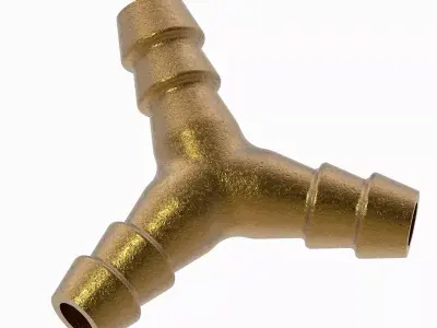 Brass Y Type Connector 3D print model
