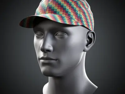 Baseball Cap 3D model Low-poly 3D model