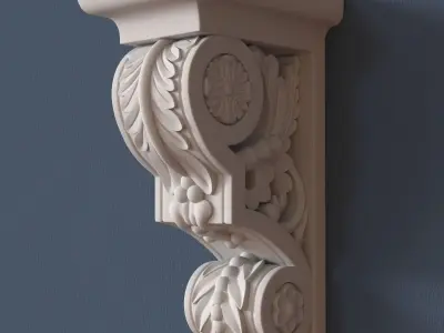 Decorative Corbel 3D model 12