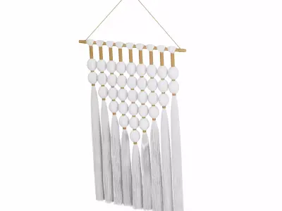 macrame wall hanging 3D model