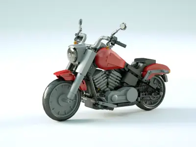 LEGO Motorbike 3D model