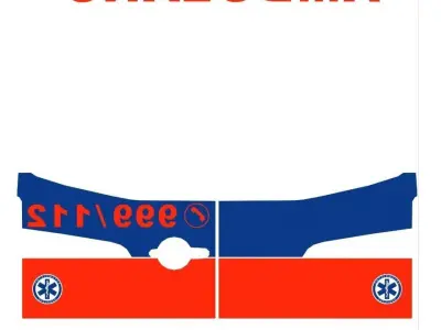 mercedes sprinter ambulans  obj 000 3D model