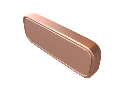 Empty Luxury Button V1 003 Low-poly 3D model