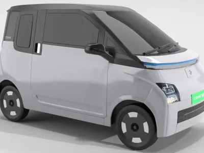 MG Comet Electrick Car Light Gray 3D model