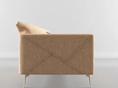 sofa 3d model with pillows 3D model