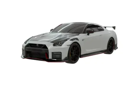 Nissan GTR 3D model from CGTrader