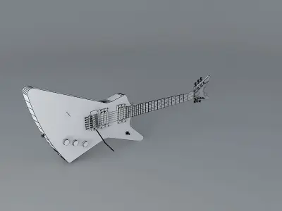 H R Giger Steve Stevens Atomic Playboysguitar Free 3D model