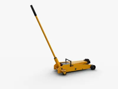 Hydraulic Car Jack Low-poly 3D model