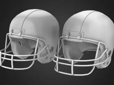 American Football Helmet Low-poly 3D model purchase