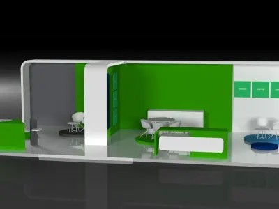 3D Booth Model 3D model 3D model