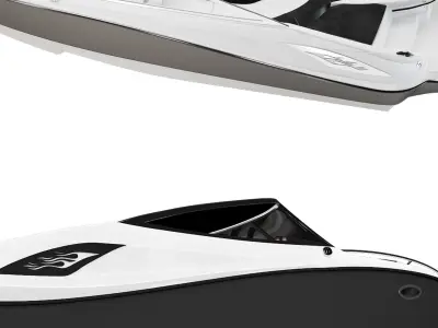 speedboat Modern yacht 3D model