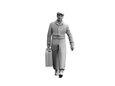 Gas Station Staff 3D print model