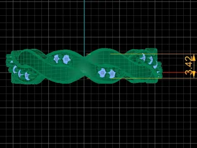 LUXURY FEMALE ENGAGEMENT RING 3D PRINTABLE MODEL 3D print model