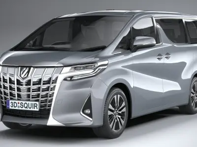 Toyota Alphard base 2023 3D model