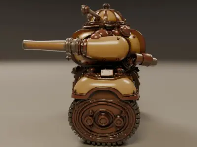 tank steampunk 3D print model