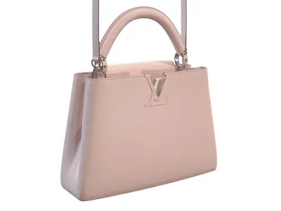 Louis Vuitton bag Capucines Pink Leather 3D model