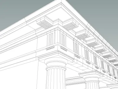 gazebo Doric column 3D model