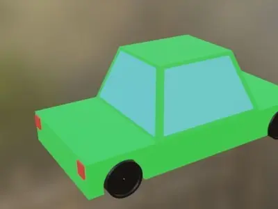 Low poly Car Game Ready Free 3D model