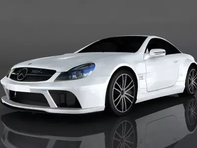 Mercedes Benz SL65 AMG Low-poly 3D model