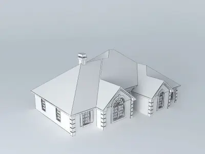 Brick House Free 3D model