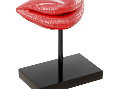 Figurine red lips 02 3D model