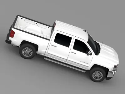 Chevrolet Silverado LTZ Crew Cab GMTK2 Short Box 2016 3D model