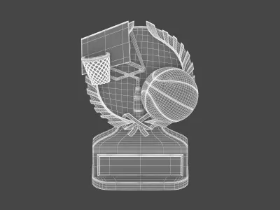 Basketball Trophy 3D model