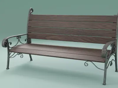 3D bench for print Free 3D print model