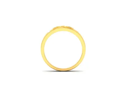 Band 3dm Render Details gold ring with diamonds 3D print model