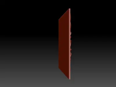 BasRelief forest 3D print model