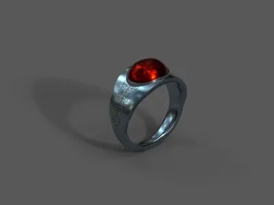 High-Quality 3D Ring Model Low-poly 3D model