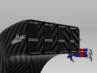 Pro Mod PSI Blower Hat N fuel meter 3D print model