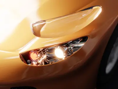 Sports Car Low-poly 3D model