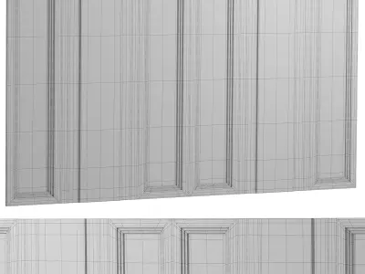 wall panel 3D model 5
