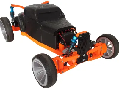 Hot Rod - RC car 3D print model