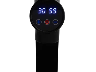 Muscle Massager Gun with attachments 3D model