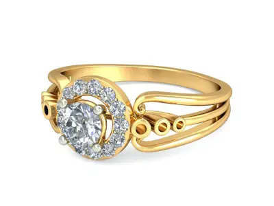 elegant luxury ring 3D print model buy