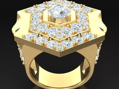 Luxury Men Rings Designs 6MR094 3D print model