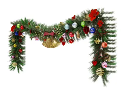 Christmas Garland 3D model