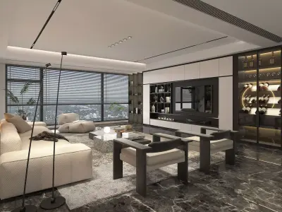 Living Room Scene 5 3D model