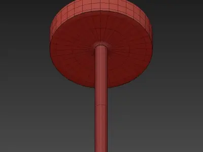 Harlow Spoke Chandelier 3D model