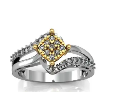 daimond ring 3D print model