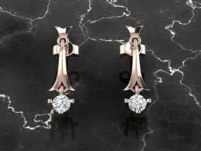 Jewelry Earring 3D print model