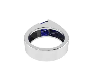 Unique Solitaire Ring 4043 3D print model