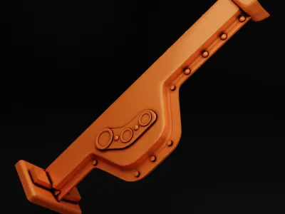 WWII German Tank Car Jack  3D print model